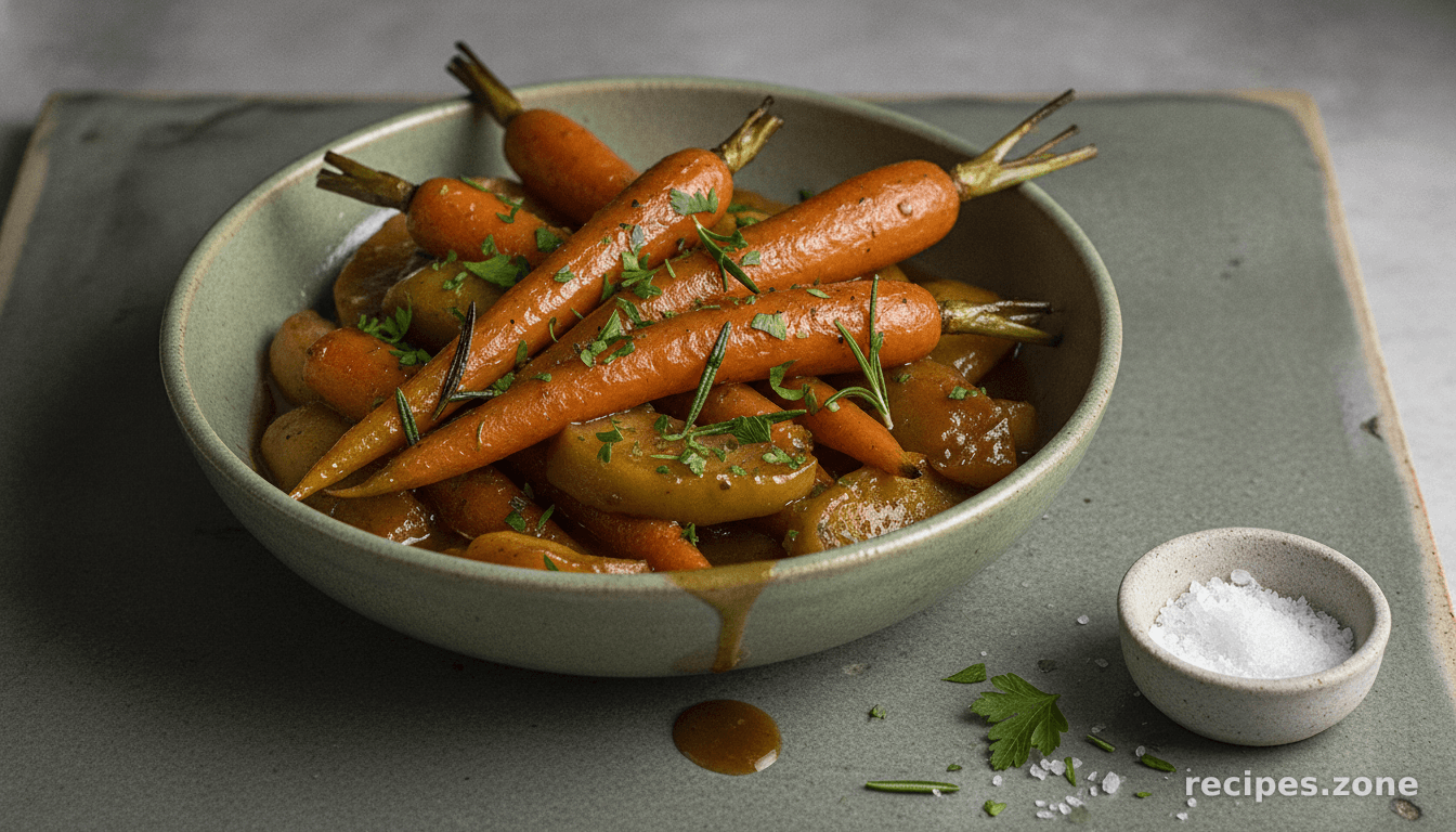 Cider Roasted Carrot and Apple Fall Side Dish