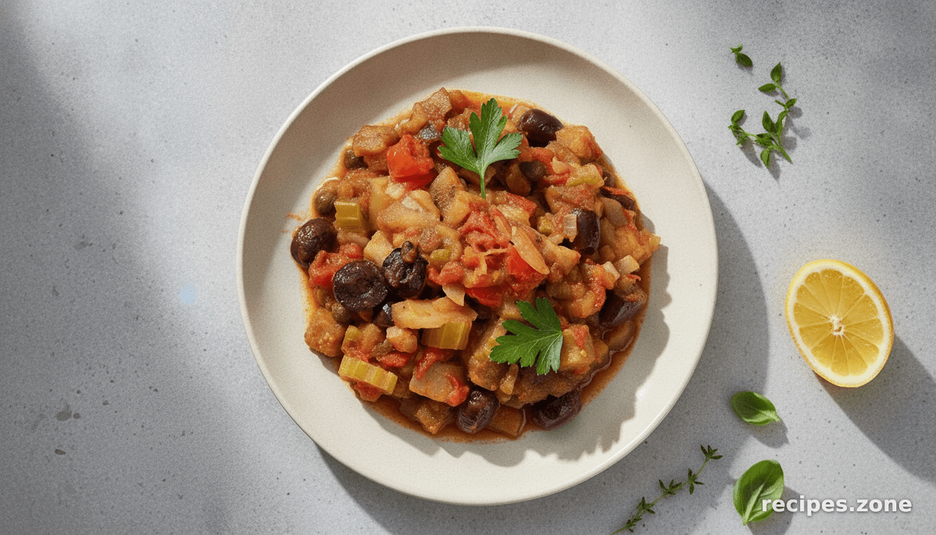 Tomato and Eggplant Caponata