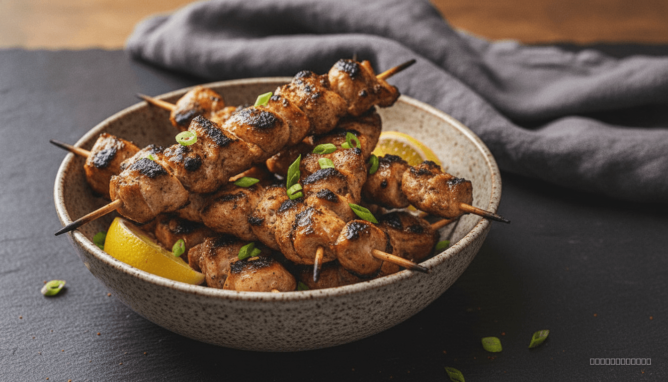 Smoky chicken skewers