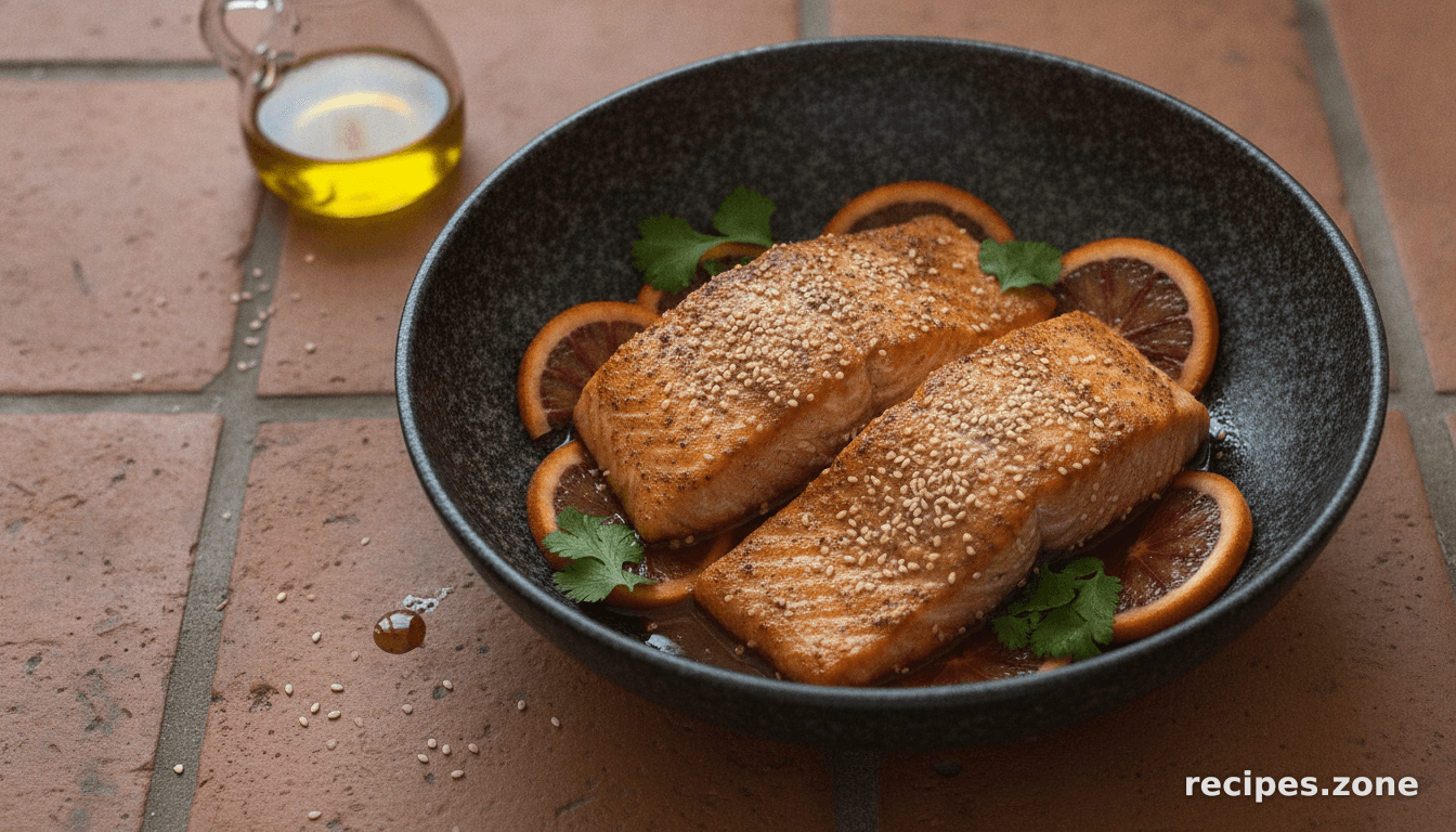 Blood Orange Sesame Salmon