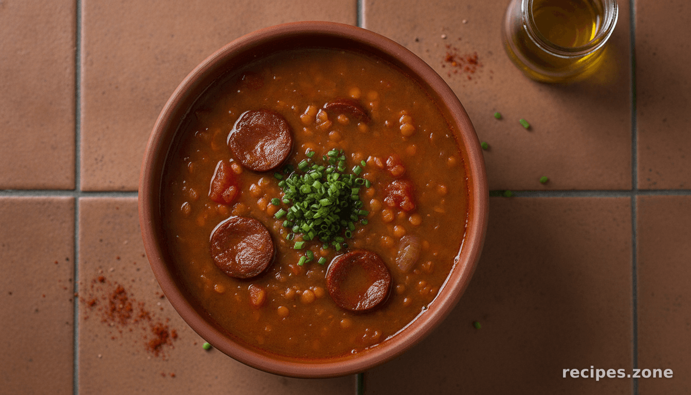 Lentil Soup with Chorizo