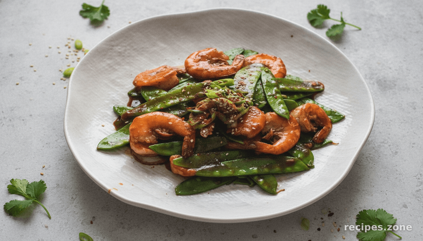 Shrimp With Snow Peas