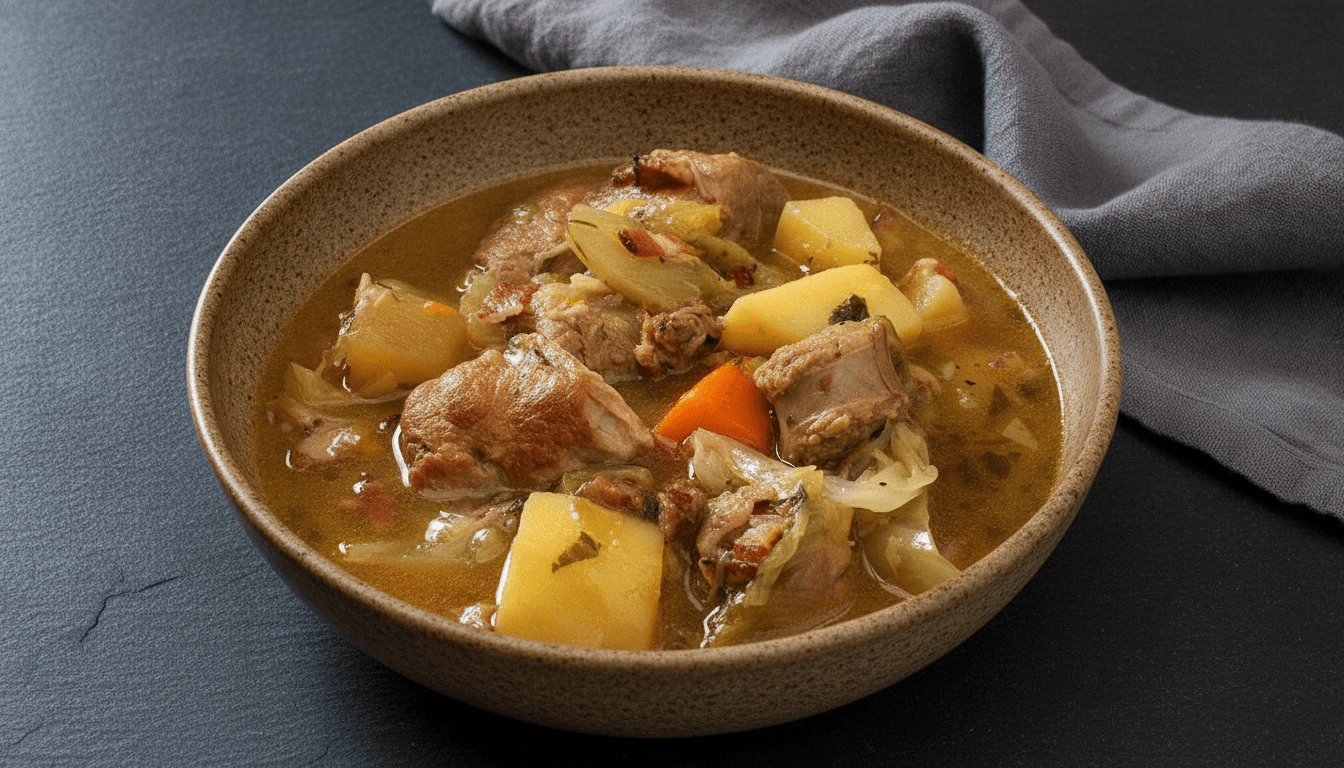 Coddled pork with cider