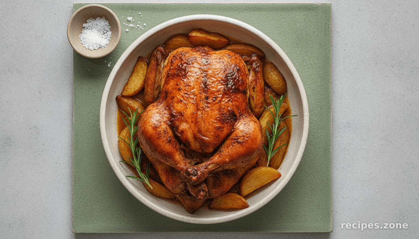 Poulet Roti a l'Algerienne (Algerian Roast Chicken)