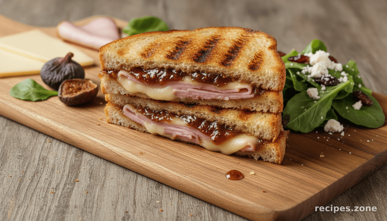 Grilled Ham and Swiss Sandwich
