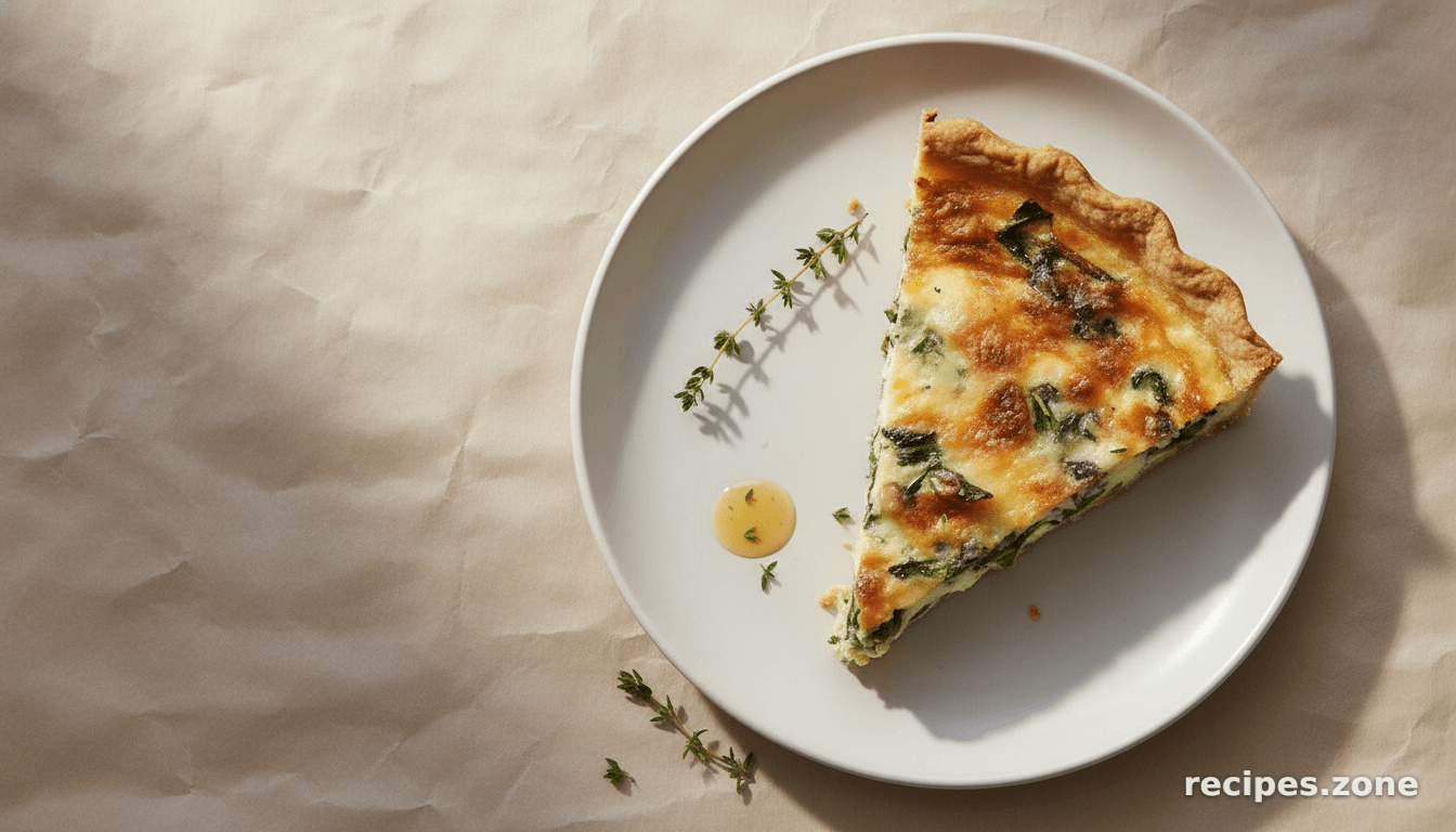 Quiche with Swiss Chard and Mushroom