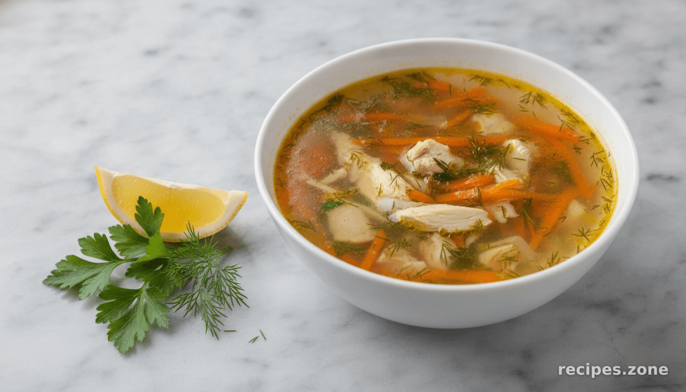 Clear & Quick Chicken Soup