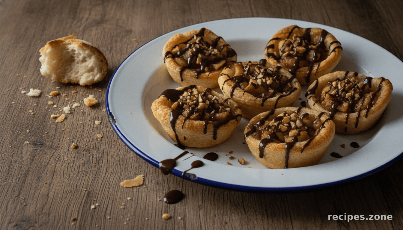 Mini Spiced Apple Tarts with Chocolate
