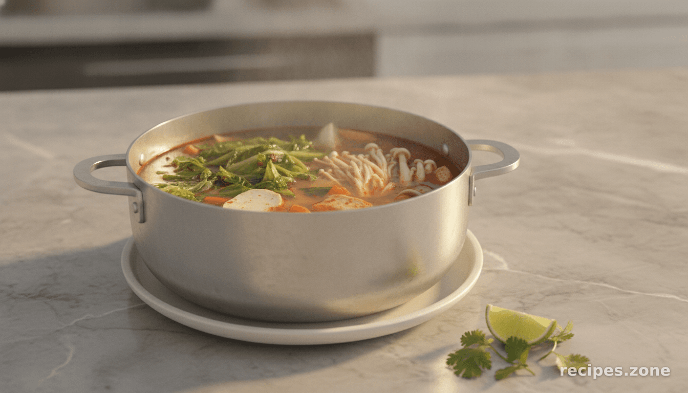 Vietnamese-style veggie hotpot