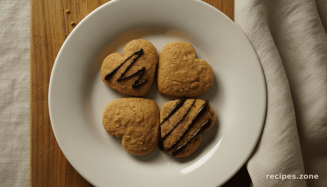 Heart Shape Peanut Butter Coookies