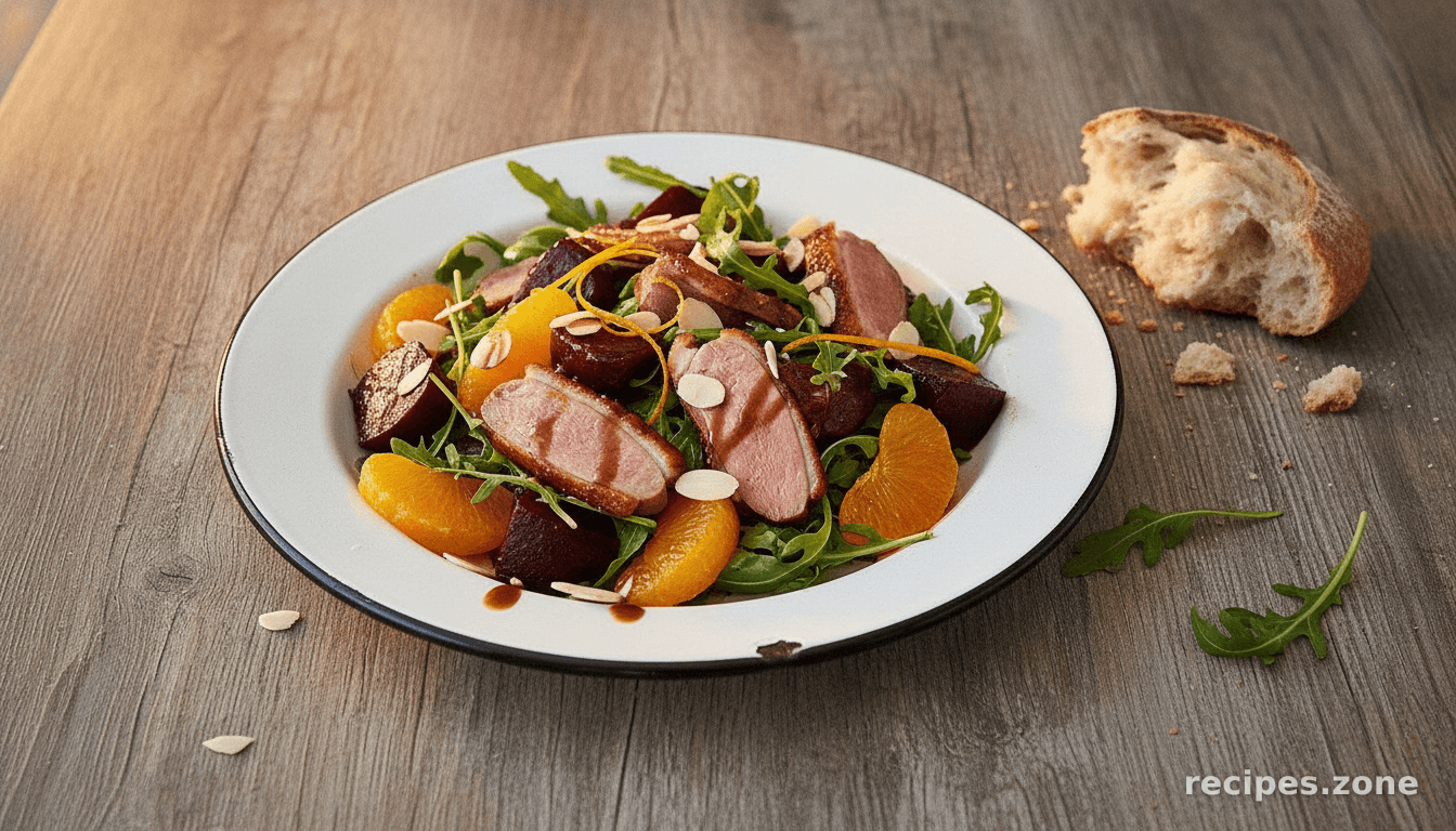 Warm Duck Salad With Roasted Beetroot