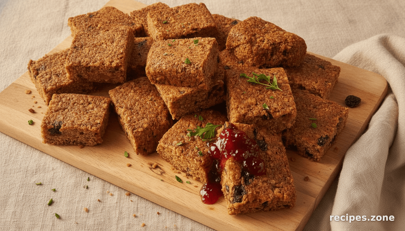Christmas Pudding Flapjack
