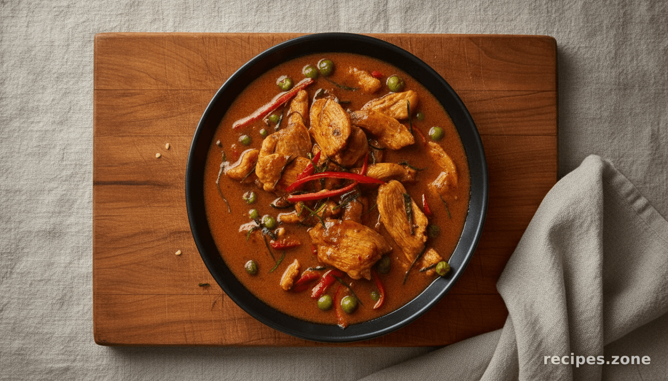 Panang chicken curry (kaeng panang gai)