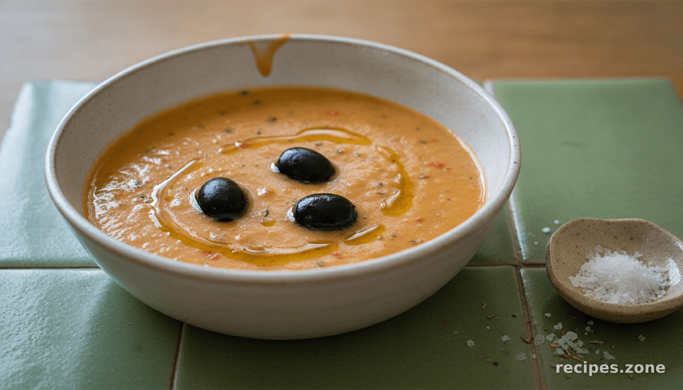 Potato Soup With Peppers and Olives