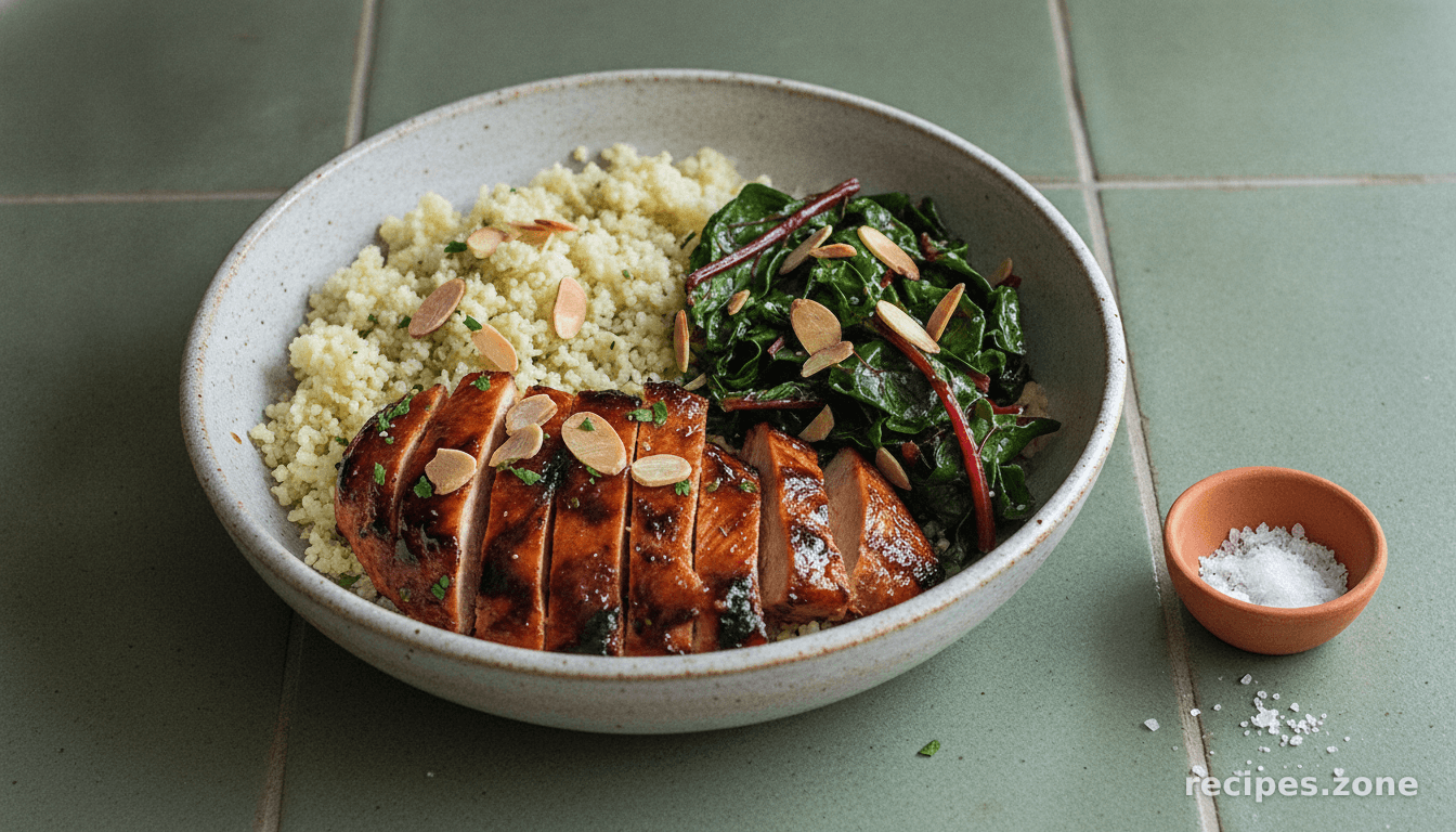 Barbecue Chicken Cauliflower Couscous Bowls