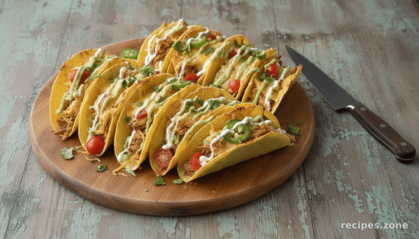 Crock Pot Chicken Baked Tacos