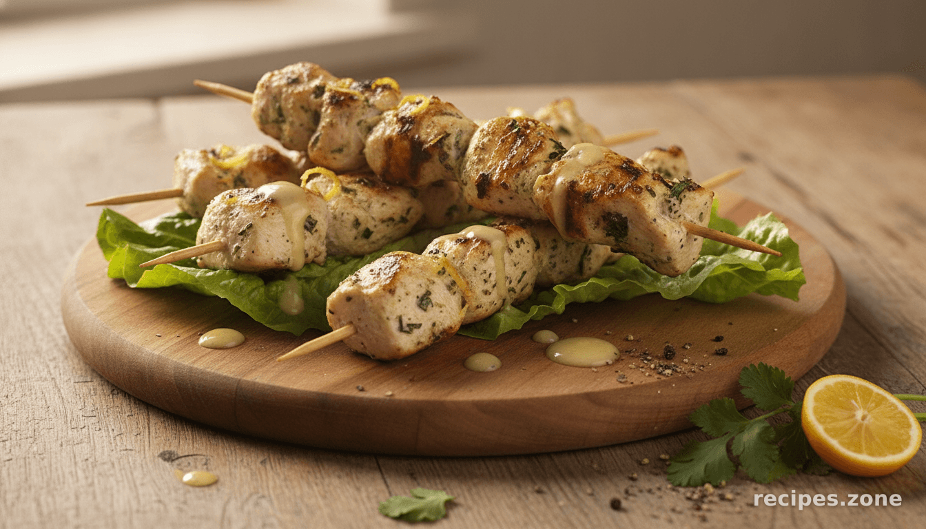 Moroccan Lemon Shish Kebabs