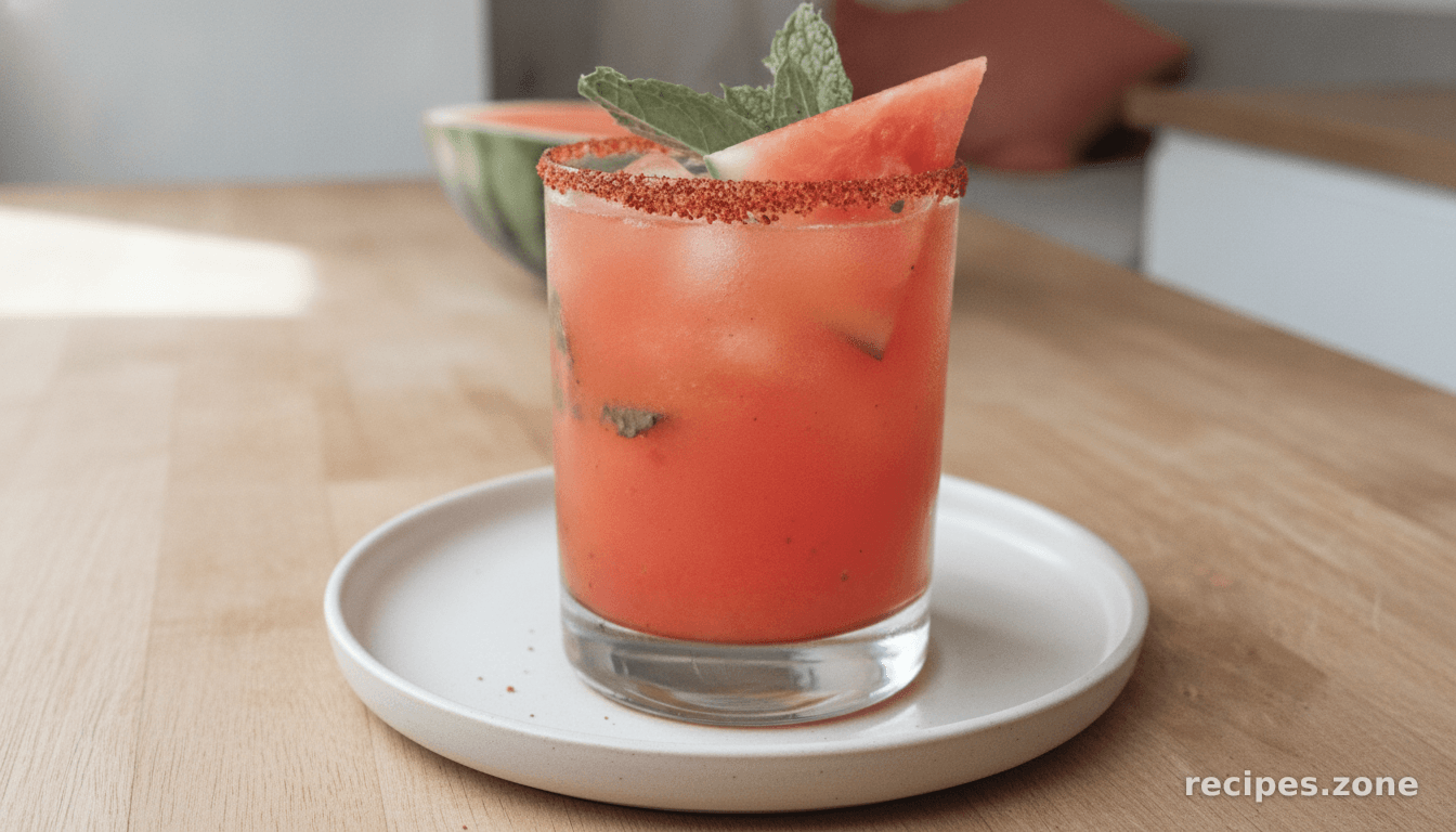 Smashed Watermelon Margarita
