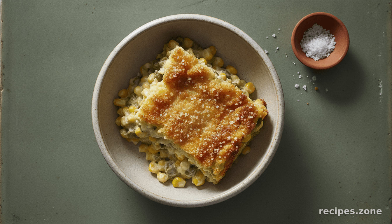 Green Chile & Corn Casserole Side Dish