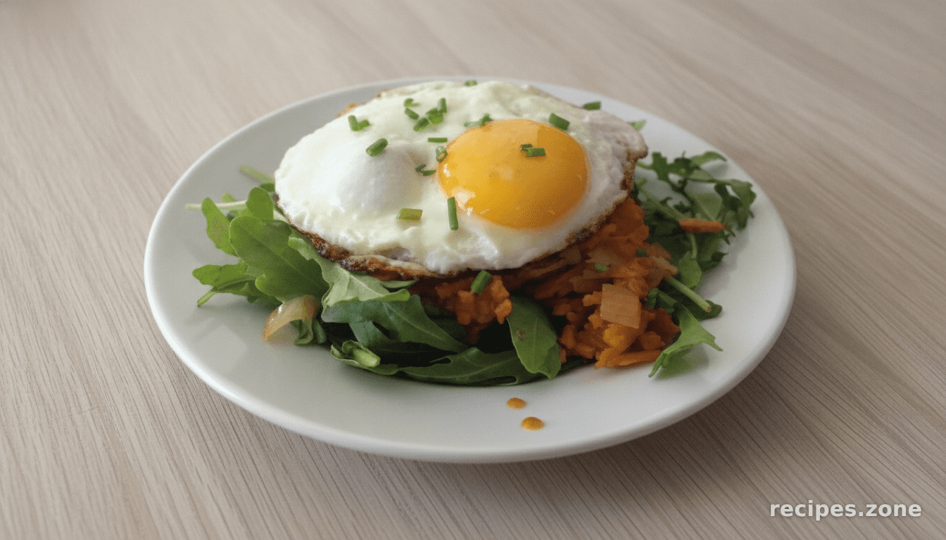 Sweet Potato Kimchi Hash Brunch - gluten free, dairy free, vegetarian