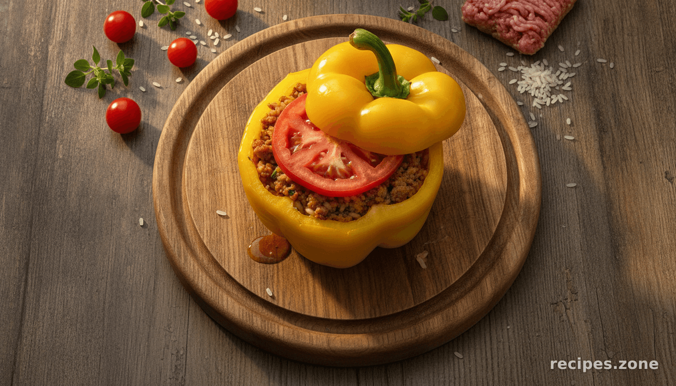 Stuffed Peppers With Ground Turkey