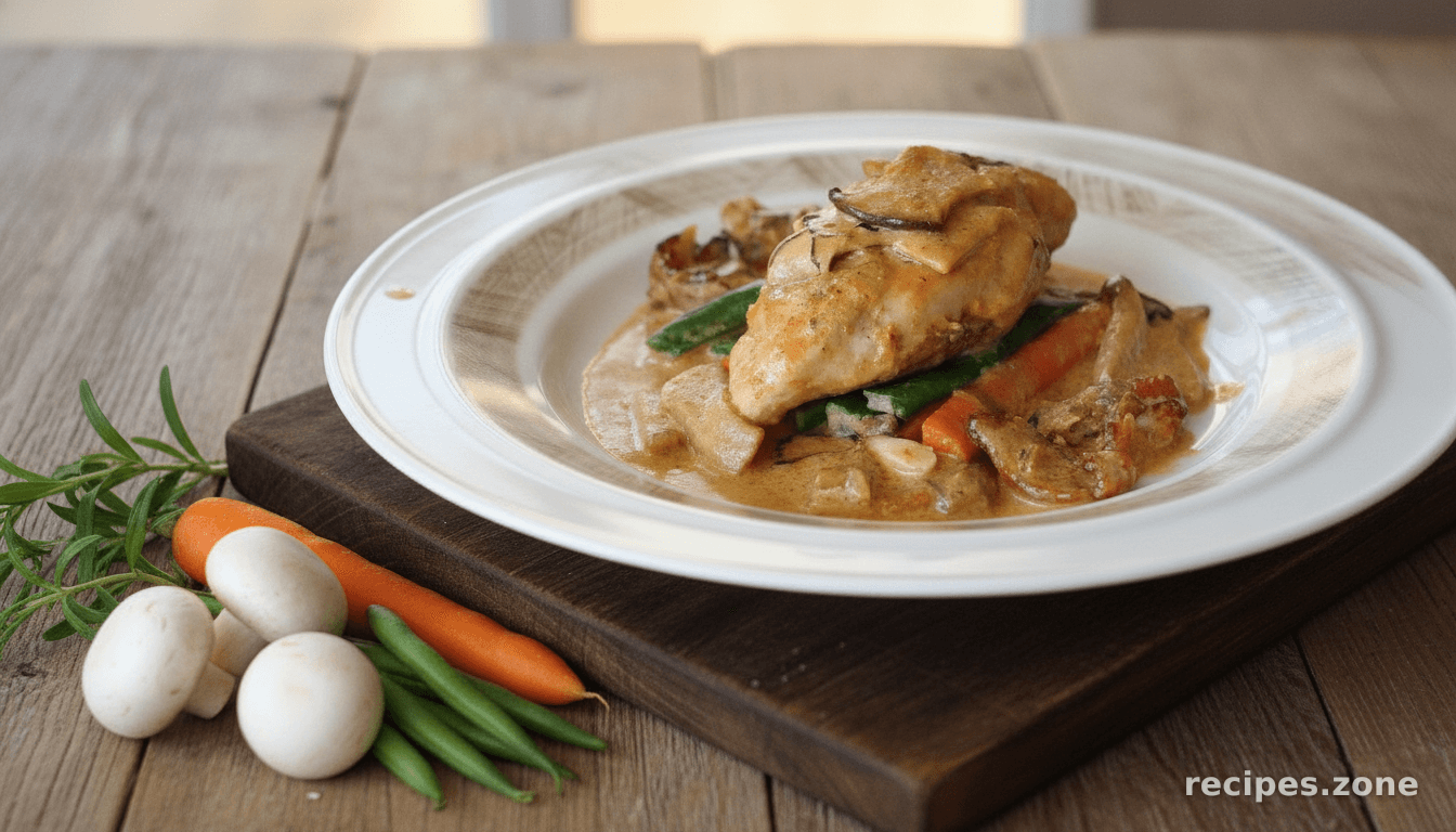 Chicken Tarragon With Eryngii Mushroom