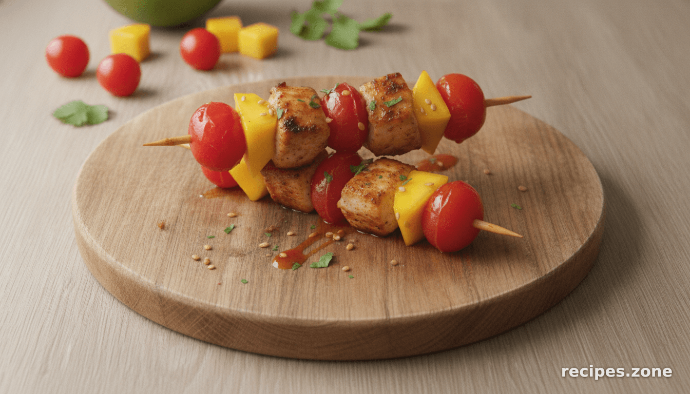 Chicken and Mango Skewer