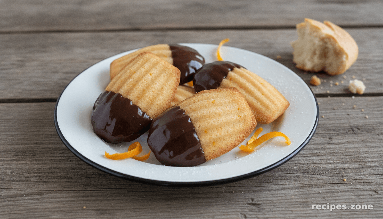 Chocolate Orange Madeleines