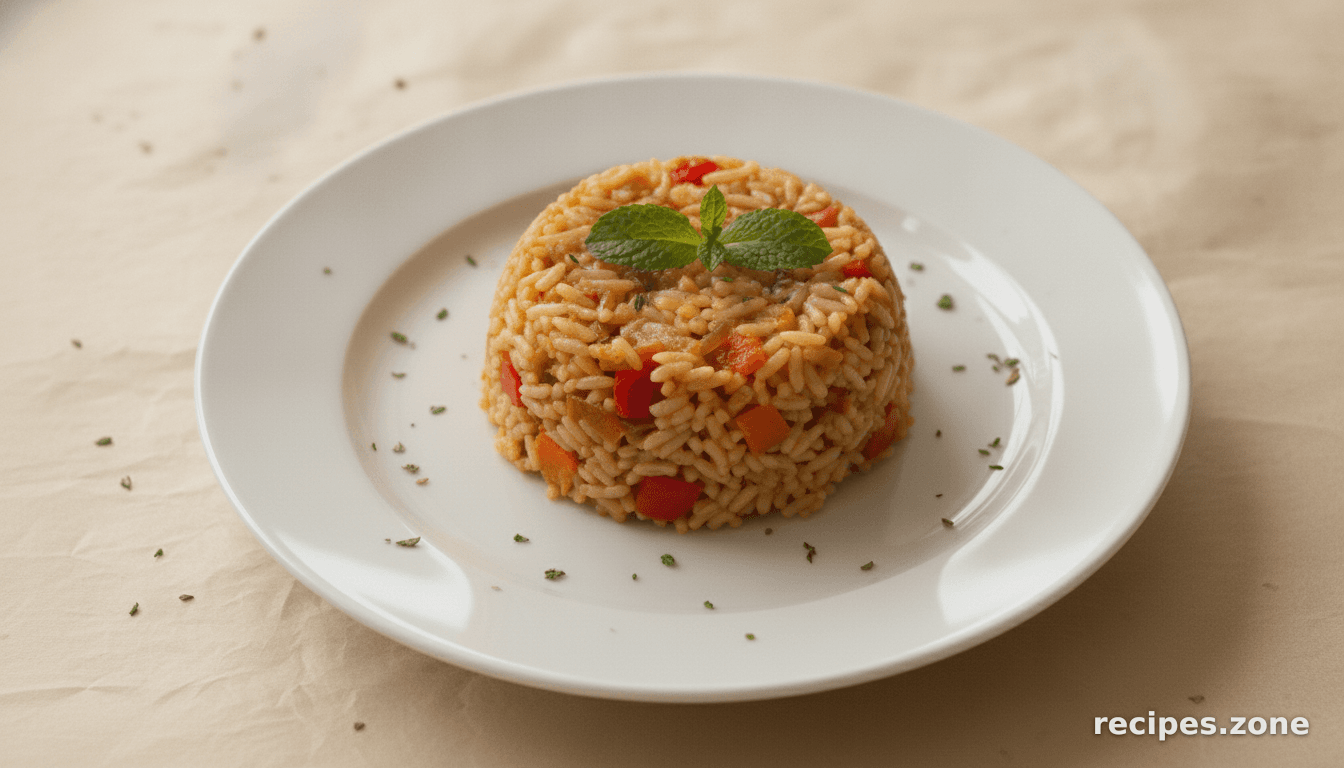 Vegetarian Serbian Rice Pilaf