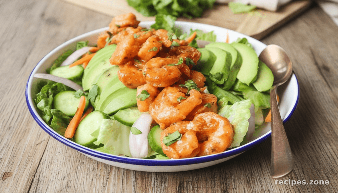 Bang bang prawn salad