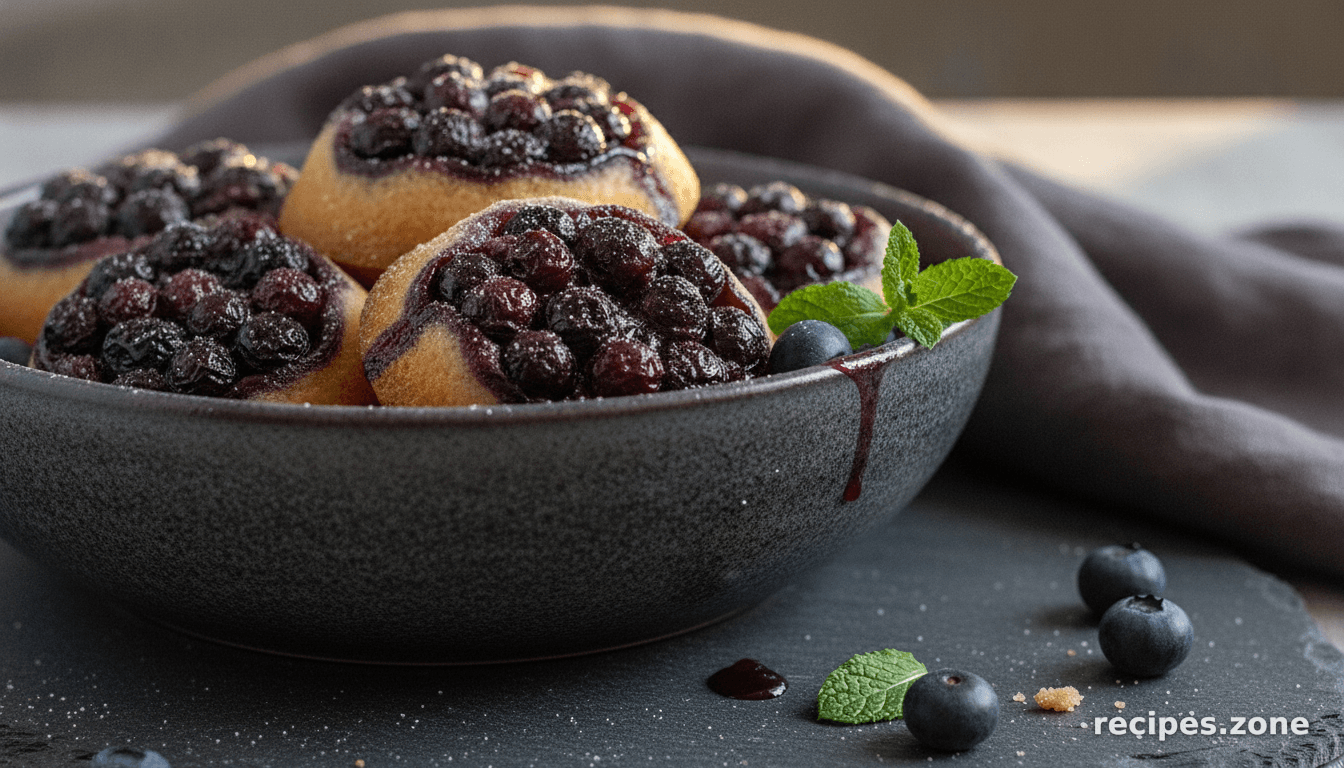Upside-Down Blueberry Puffs Brunch