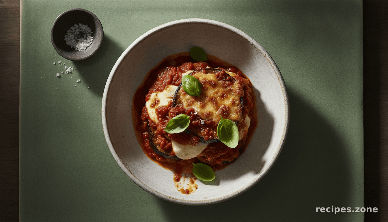 Layered Baked Eggplant Parmesan