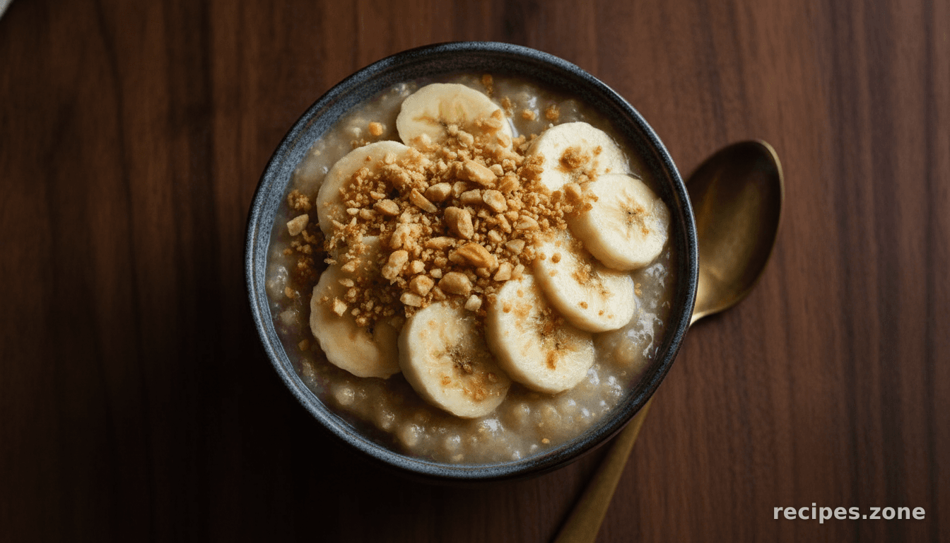 Authentic Laos Tapioca Pudding with Bananas