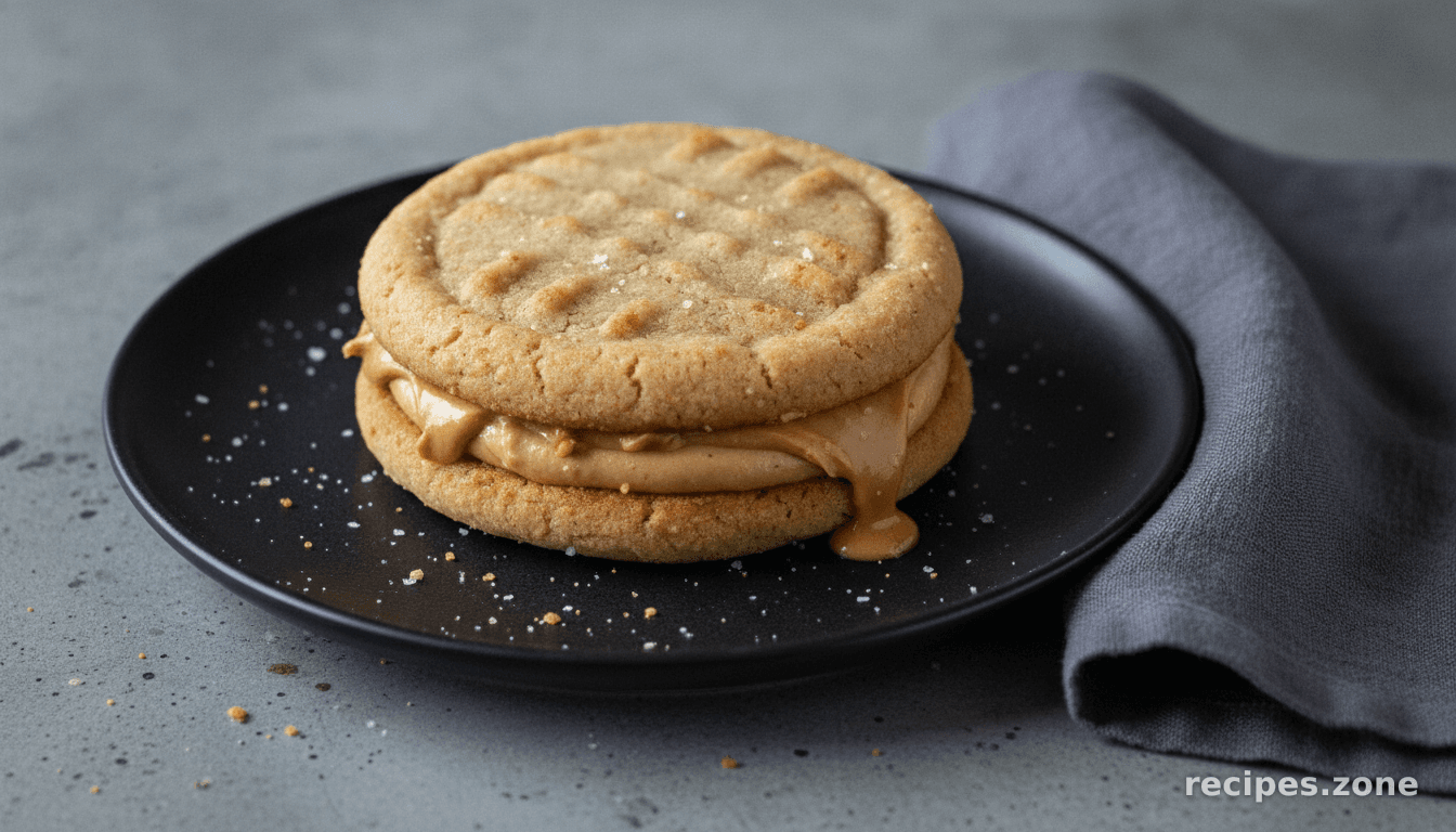 Crunchy Peanut Butter Cookie Sandwiches