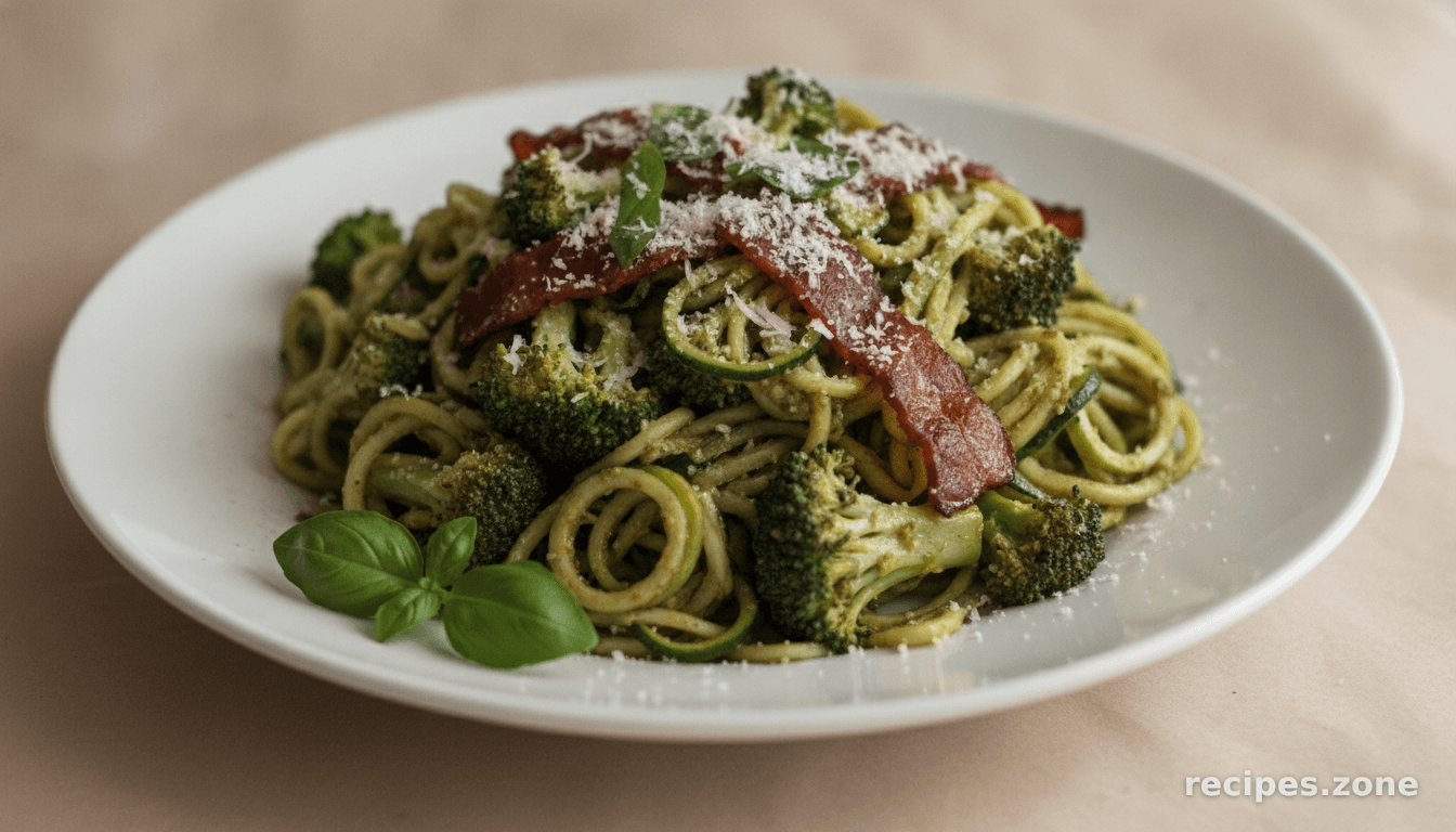 Pesto Zucchini "Spaghetti