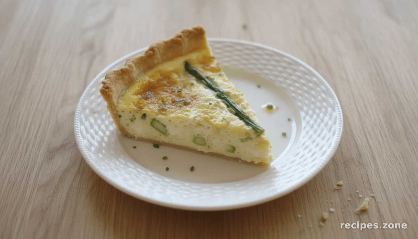 Havarti and Asparagus Quiche