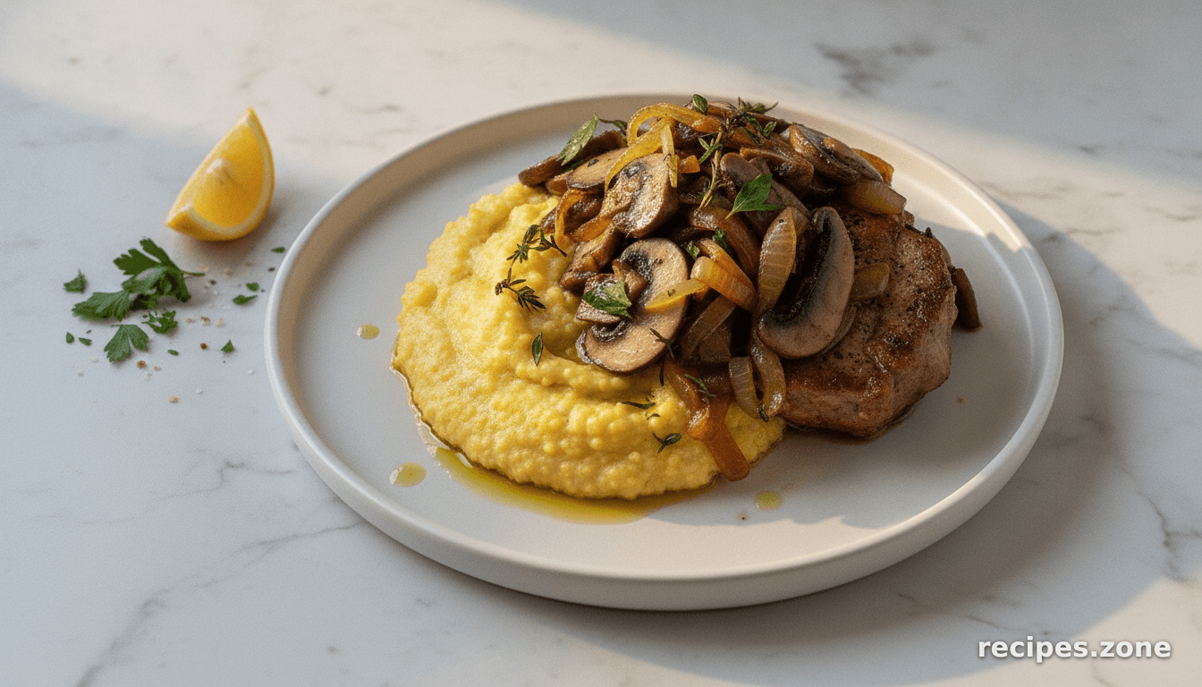 Lightened Creamy Polenta