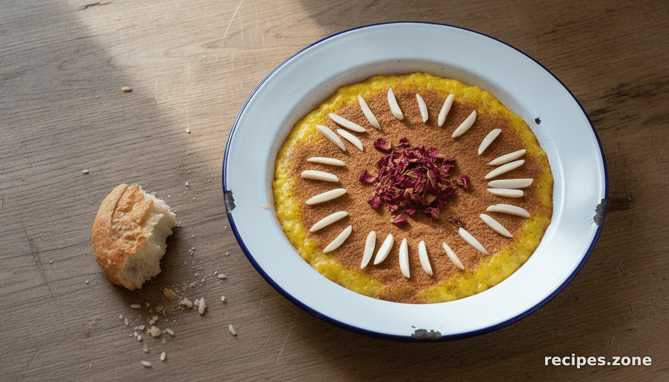 Sholeh Zard: Saffron Infused Rice Pudding
