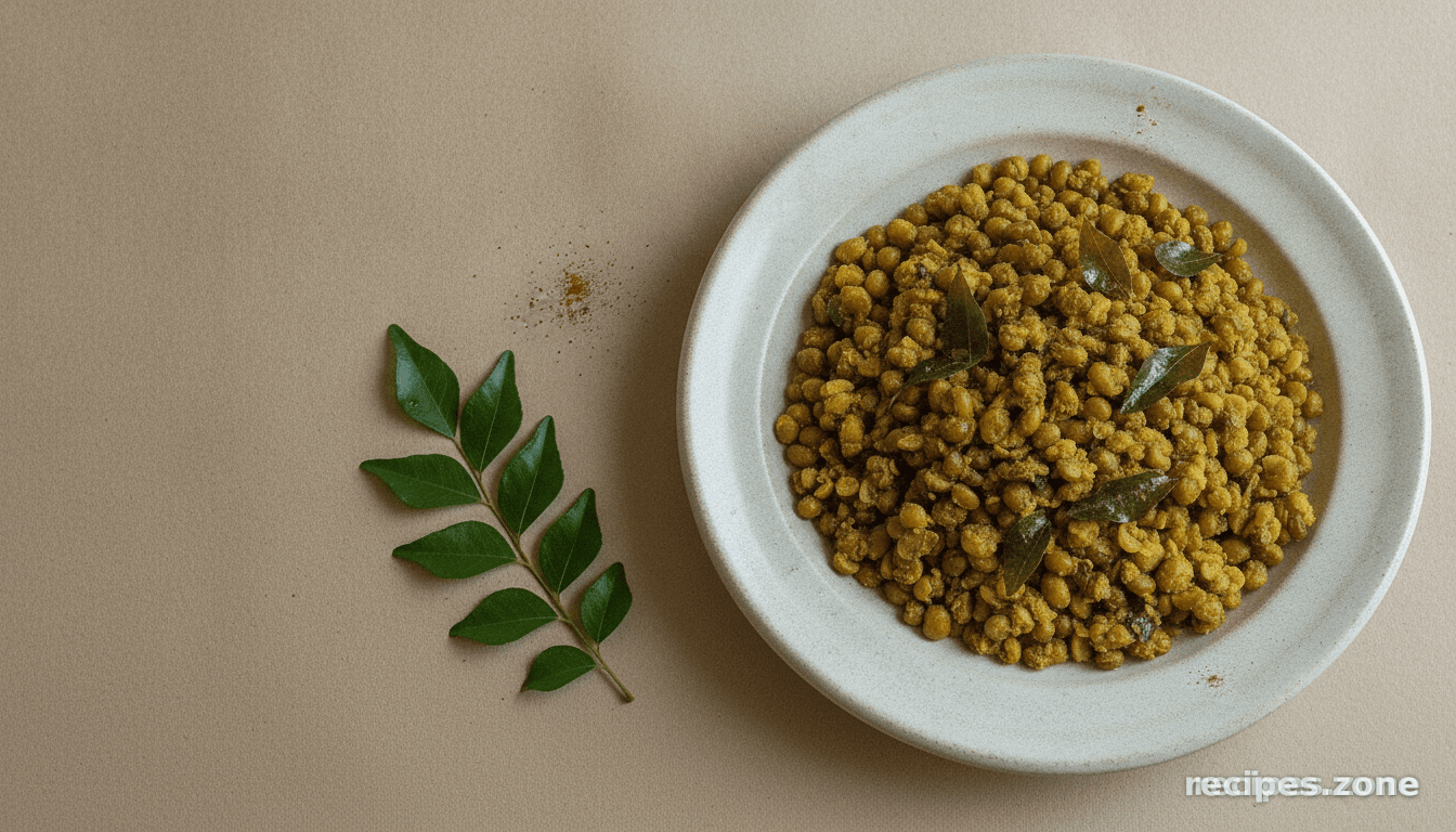 Gujarati Dry Mung Bean Curry