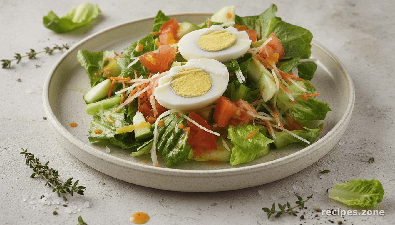 Green Salad With Fresh Orange Juice Dressing