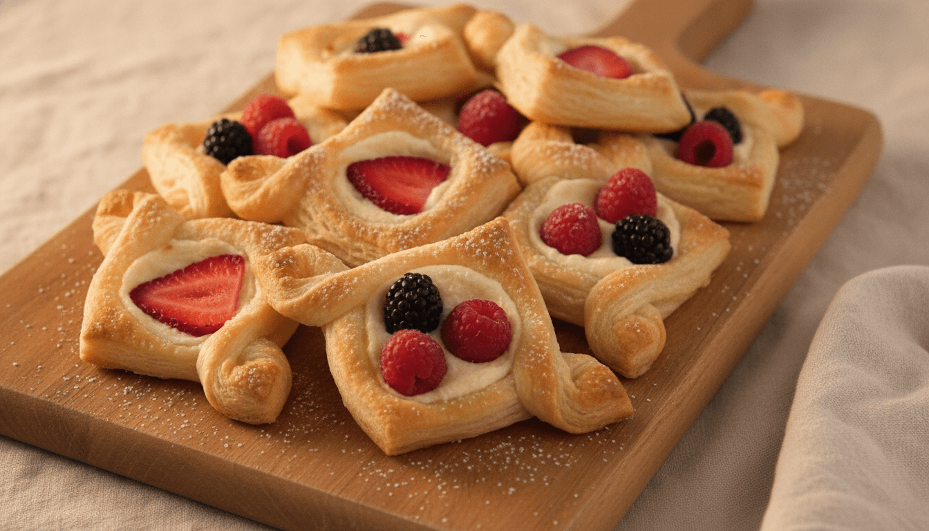 Fruit and Cream Cheese Breakfast Pastries
