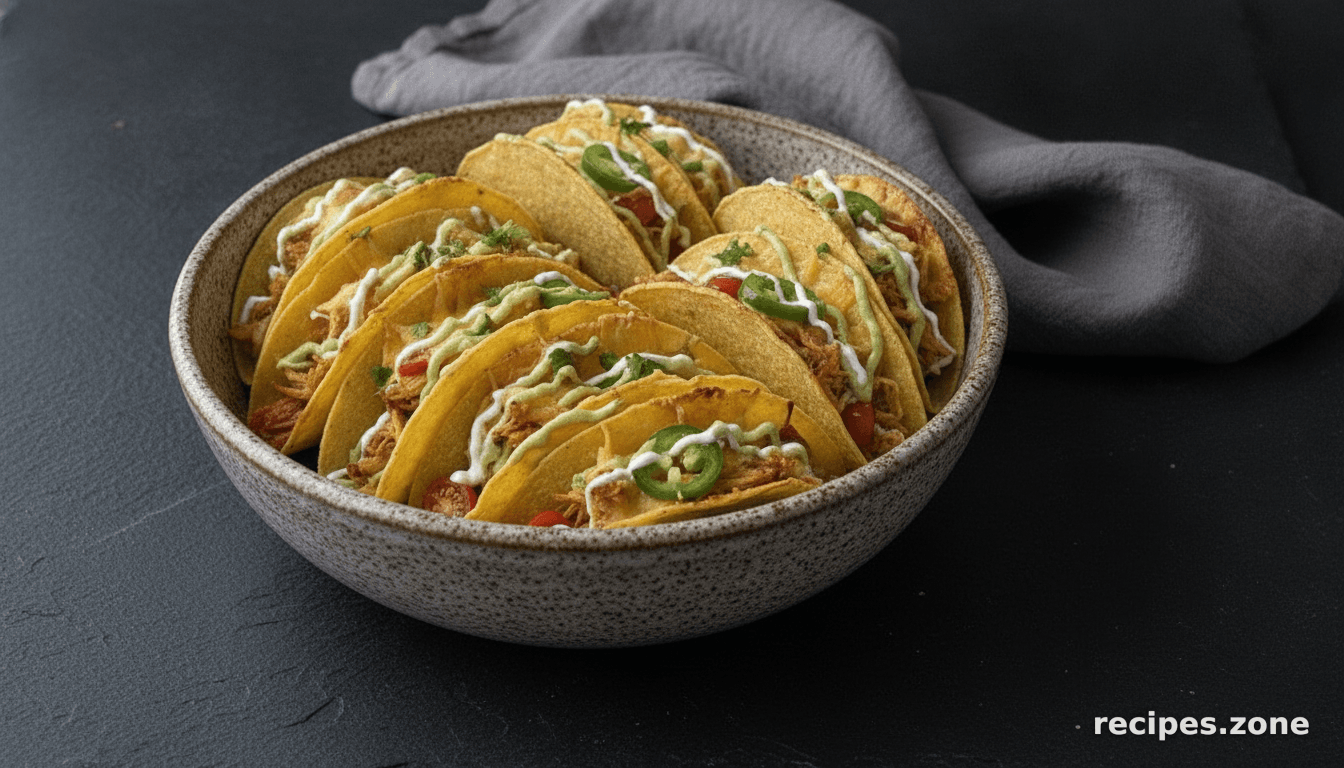 Crock Pot Chicken Baked Tacos