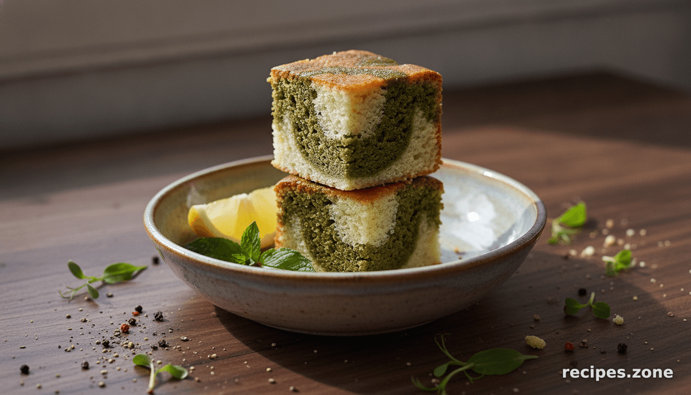 Marbled Green Tea Yogurt Cake