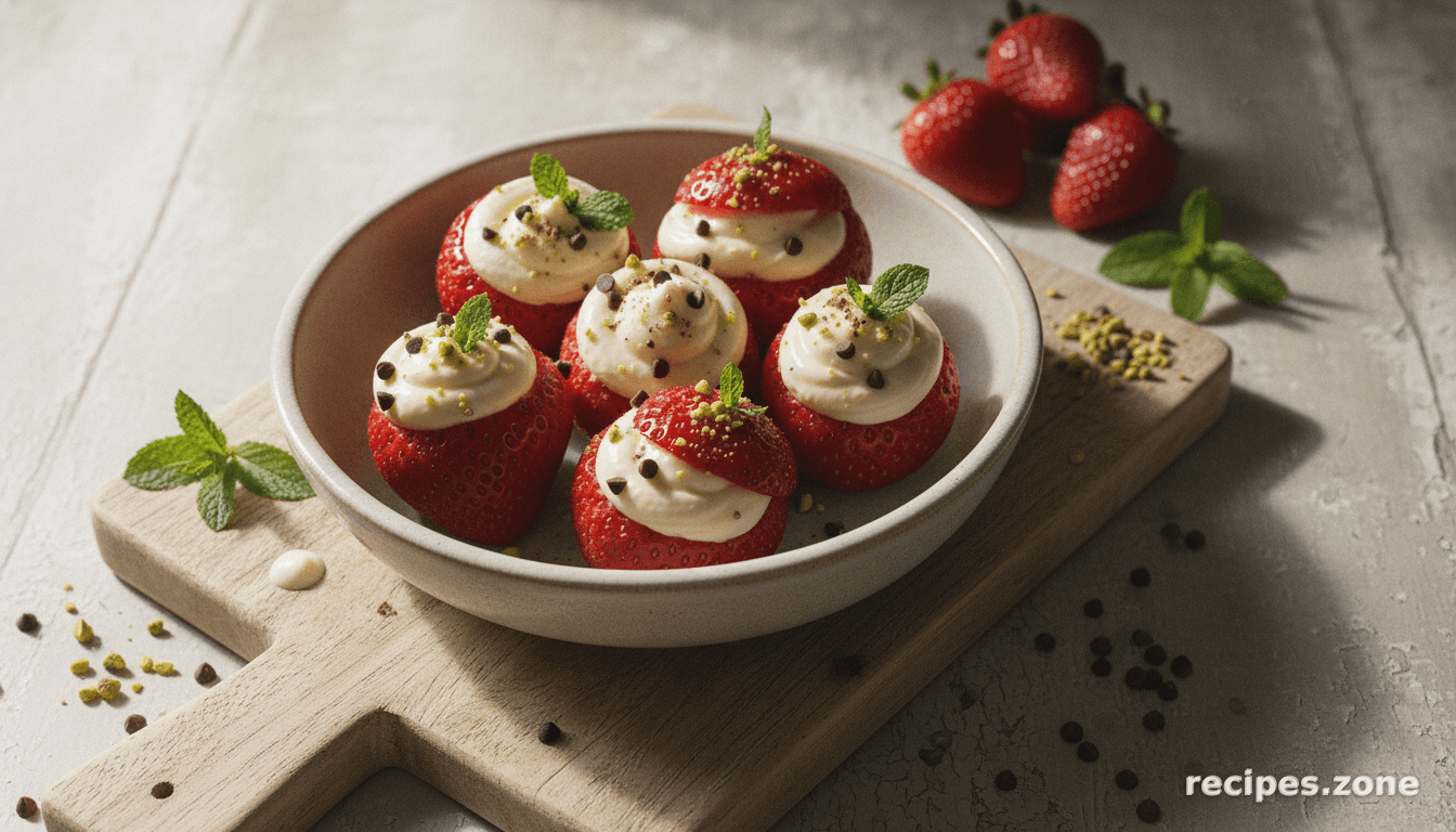Cannoli Cream-Filled Strawberries