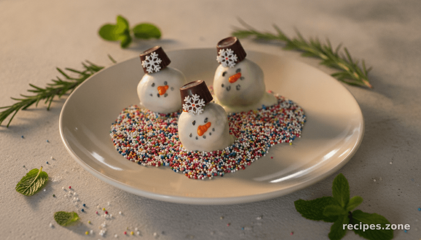 OREO Cookie Balls – Snowman