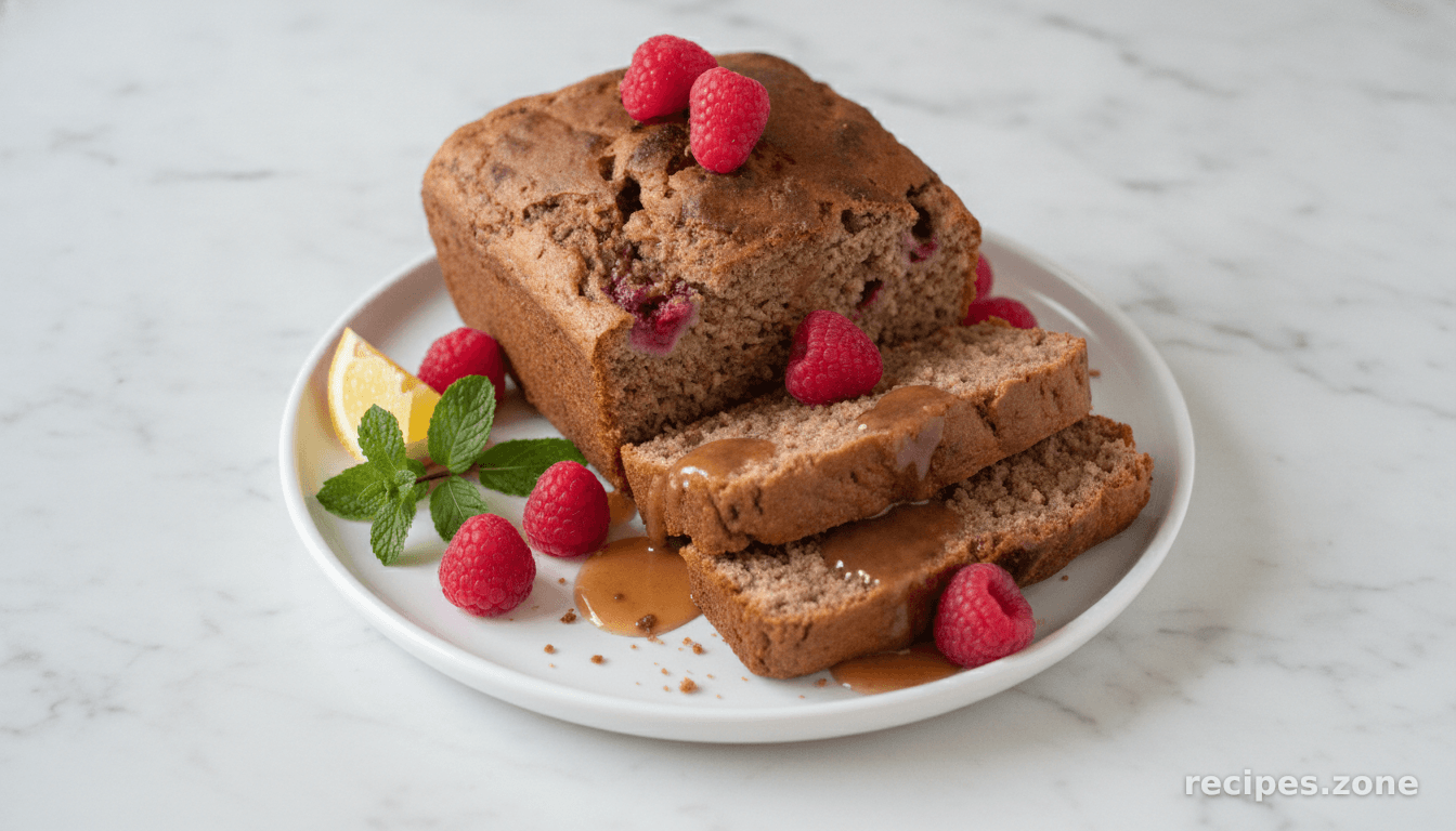 Pan Roasted Raspberries Bread