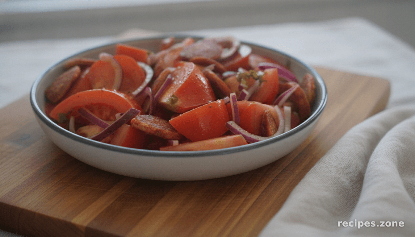 Chorizo & tomato salad