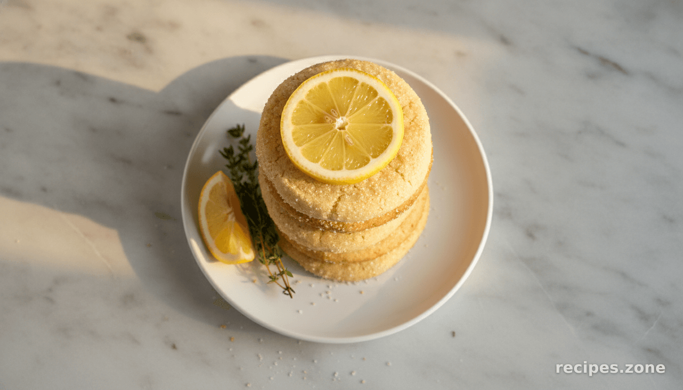 Shortbread Lemon Cookies