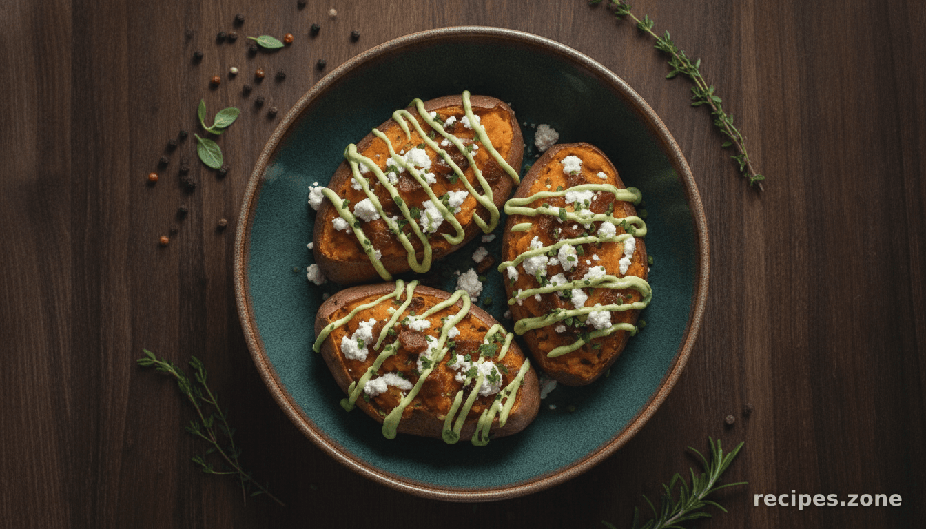Brown Butter Twice Baked Sweet Potatoes