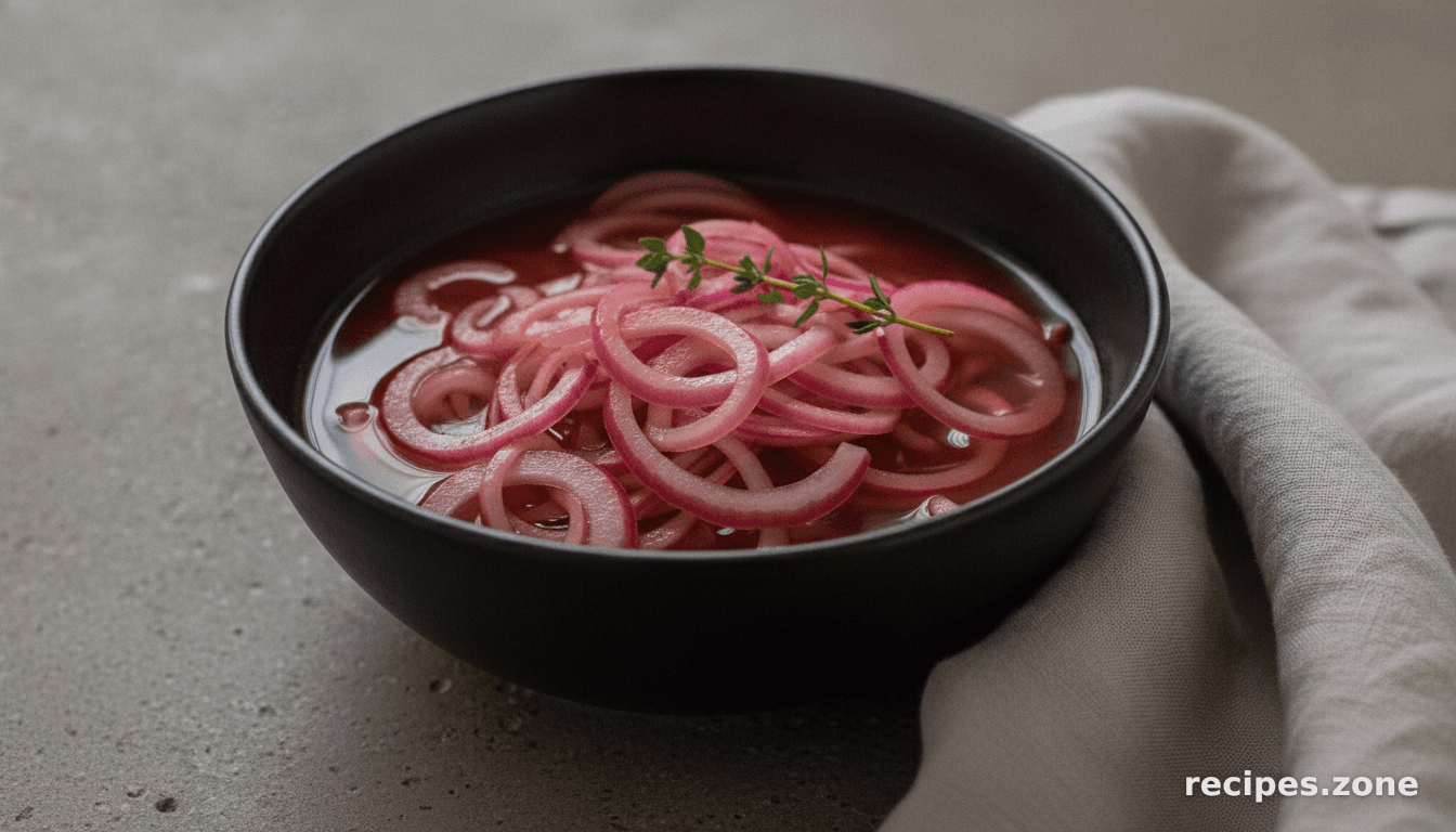 Red onion pickle